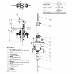Interruttore a tiretto con ritorno e pomolo verde luminoso 12 V