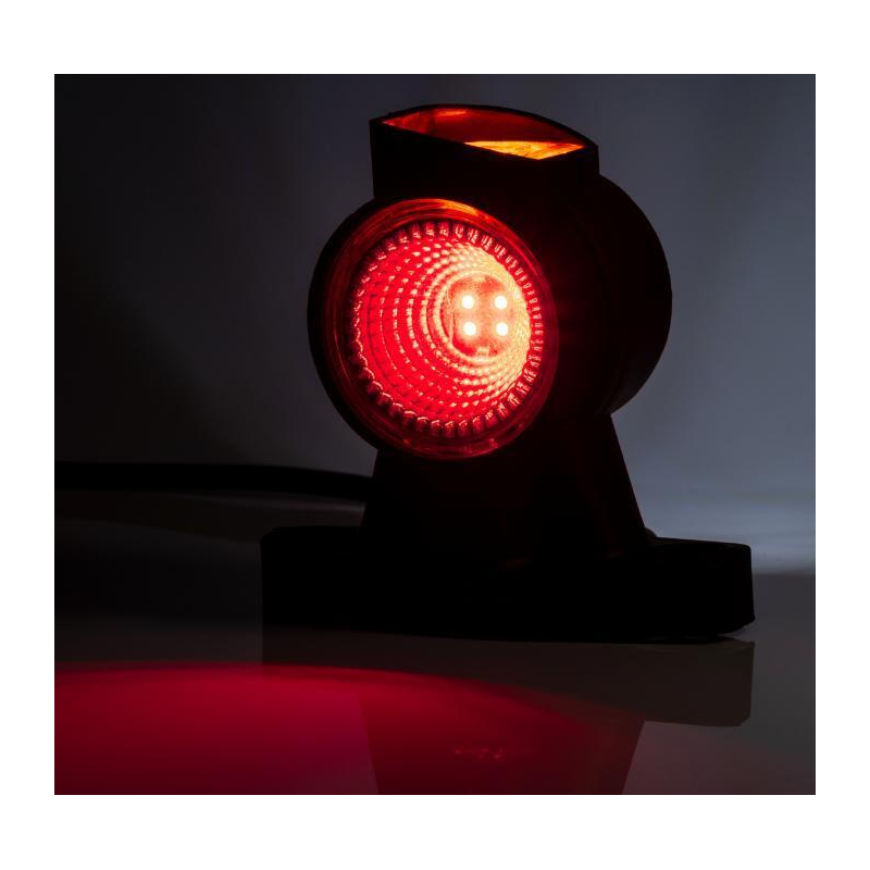 Luce di ingombro sx a LED 12-36 V con luce anteriore laterale e posteriore