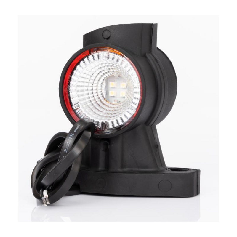 Luce di ingombro sx a LED 12-36 V con luce anteriore laterale e posteriore