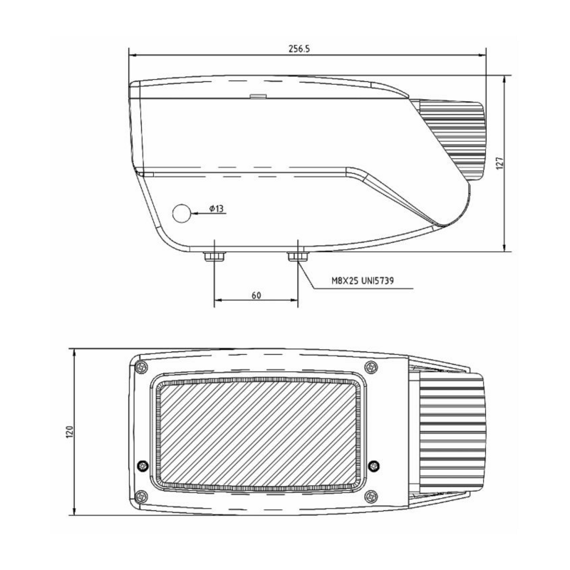 Fanale anteriore sinistro 12 V per sollevatore telescopico