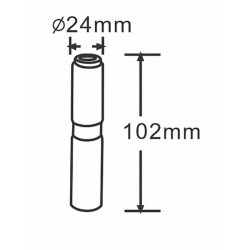 Piantone supporto per lampeggiante da saldare