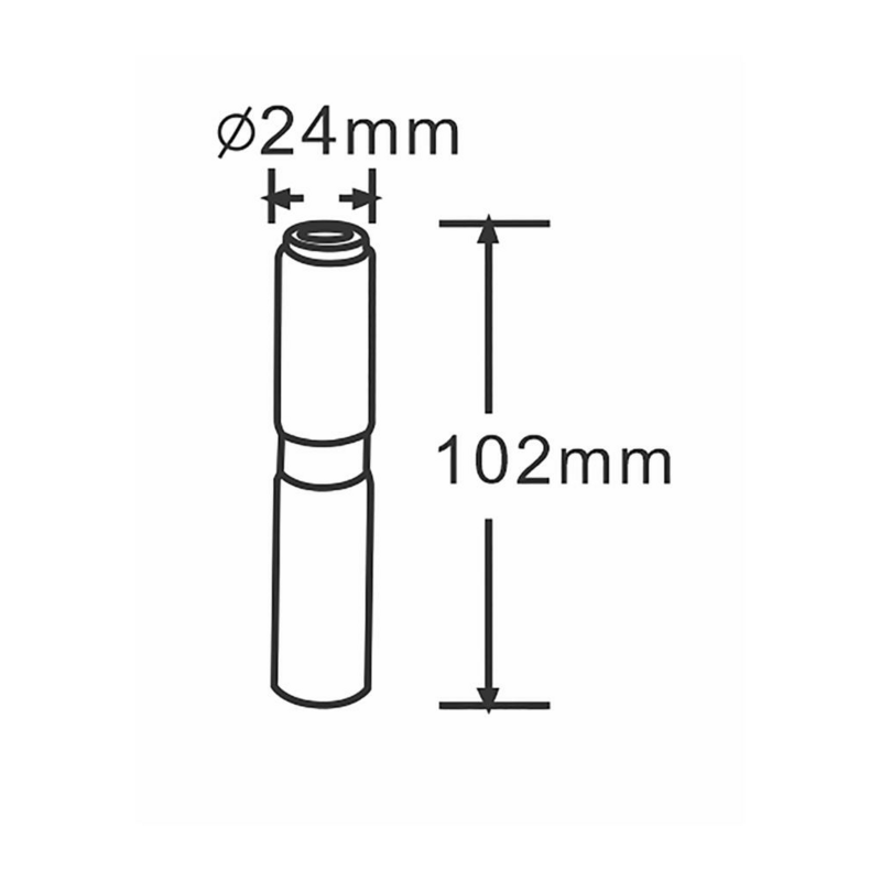 Piantone supporto per lampeggiante da saldare