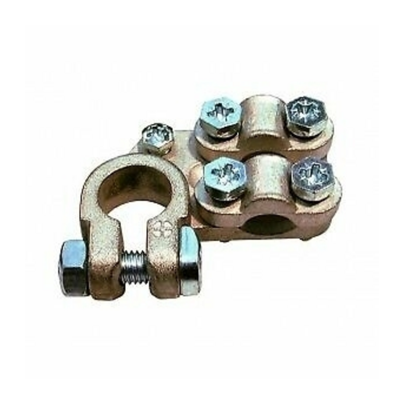 MORSETTO BATTERIA NEGATIVO PESANTE A DOPPIA PIASTRINA