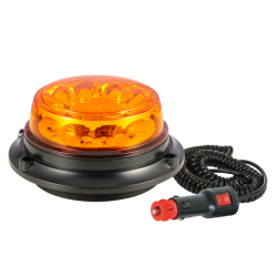 Lampeggiante a led base magnetica 12-24V, IP66, 8 LED, 12W