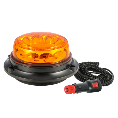 Lampeggiante a led base magnetica 12-24V, IP66, 8 LED, 12W