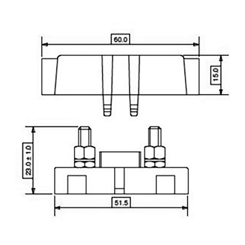 Set da 3 portafusibili MIDSCREW