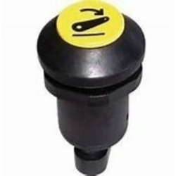 Interruttore a pulsante PNEUTRON giallo, simbolo sollevatore abbassato