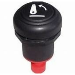 Interruttore a pulsante PNEUTRON nero, simbolo sollevatore alzato