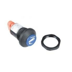 Interruttore a pulsante PNEUTRON blu, simbolo sollevatore abbassato