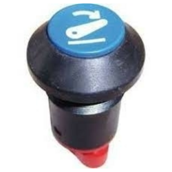 Interruttore a pulsante PNEUTRON blu, simbolo sollevatore abbassato