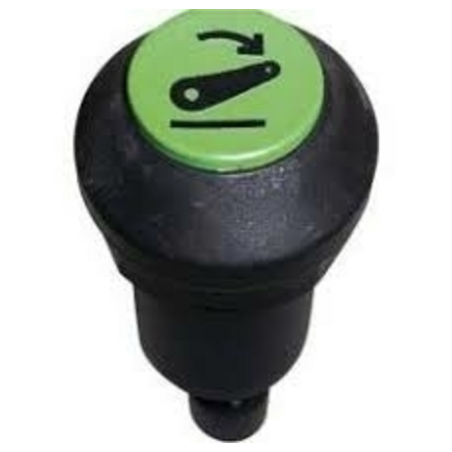 Interruttore a pulsante PNEUTRON verde, simbolo sollevatore abbassato parte dx