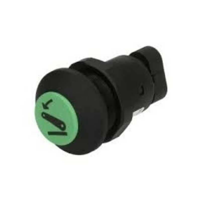 Interruttore a pulsante PNEUTRON verde, simbolo sollevatore abbassato parte sx