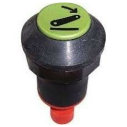 Interruttore a pulsante PNEUTRON verde chiaro, simbolo sollevatore abbassato