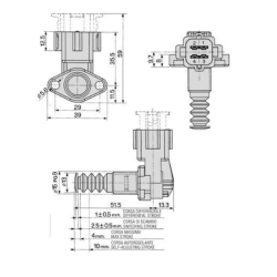 Interruttore luci di arresto a scatto rapido