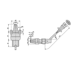 Interruttore luci di arresto a scatto rapido
