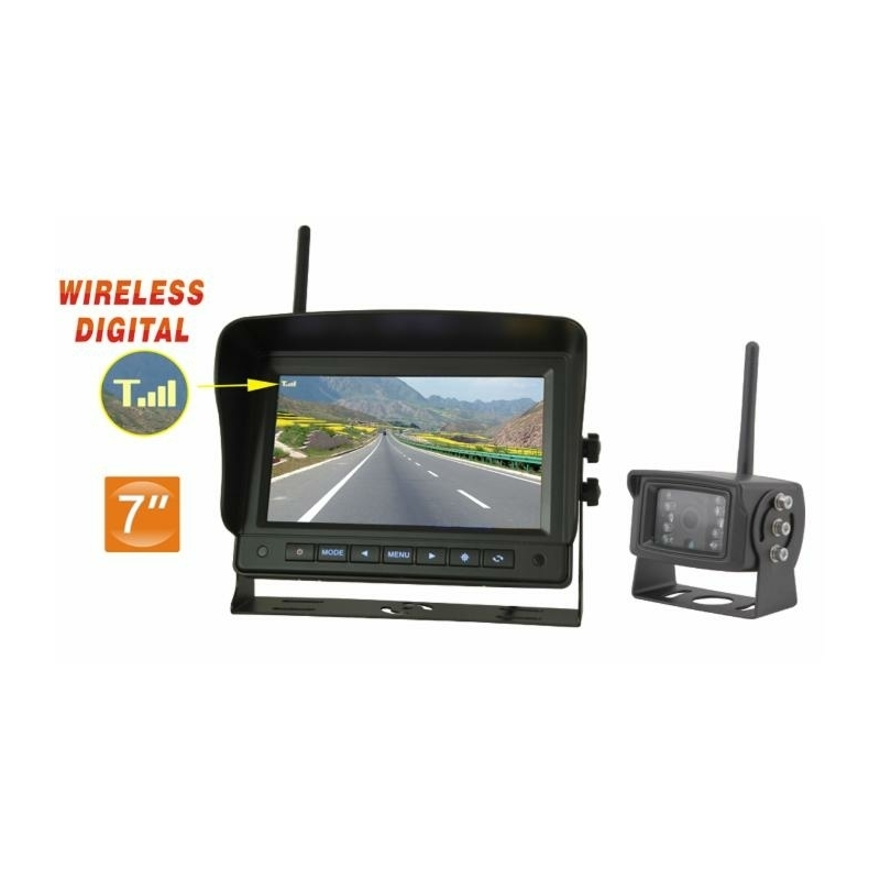 Kit videocamera wireless 7" TFT LCD 12-24V