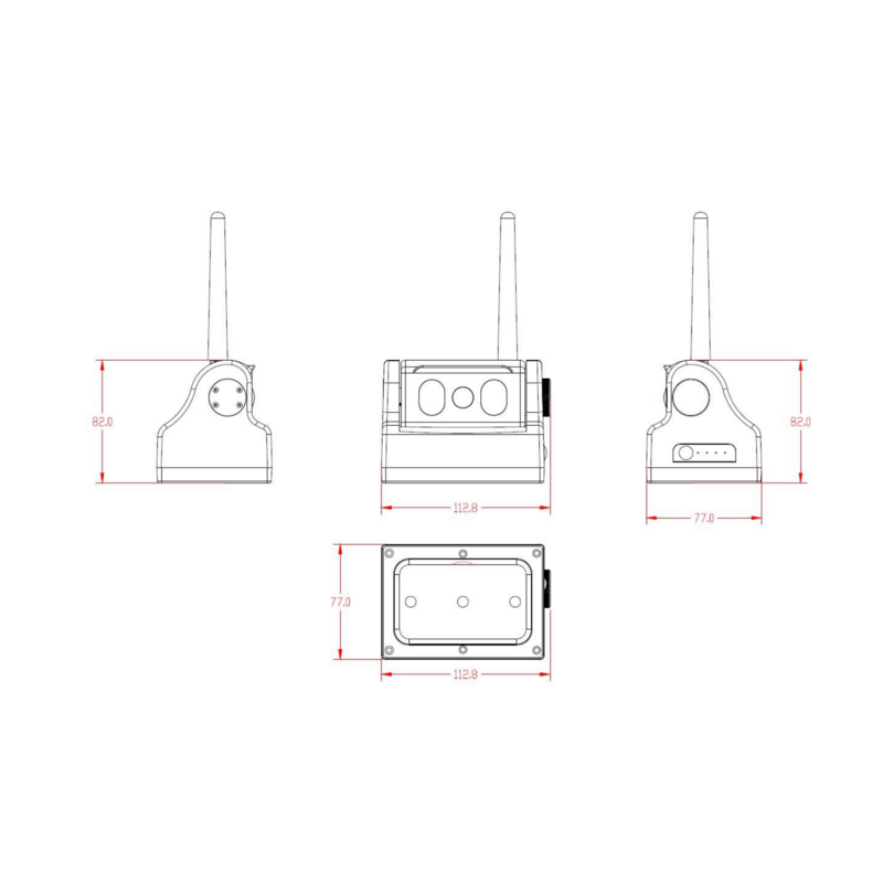 Camera wireless magnetica a batteria ricaricabile per art. 55821