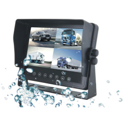 Monitor 7" HD waterproof, 12-24V, max 4 camere