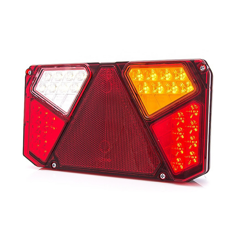 Fanale posteriore LED, lato dx, 12-24V, 242x58,2x134 mm