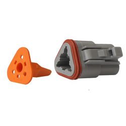 CONNETORE E PIASTRINA SPINA 3 POLI  CONNEX