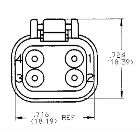 CONNETORE E PIASTRINA SPINA 4 POLI  CONNEX