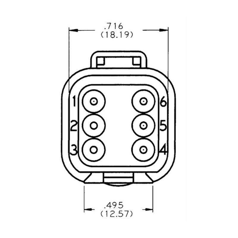 CONNETTORE E PIASTRINA PRESA 6 POLI CONNEX