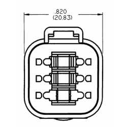 CONNETTORE E PIASTRINA PRESA 6 POLI CONNEX