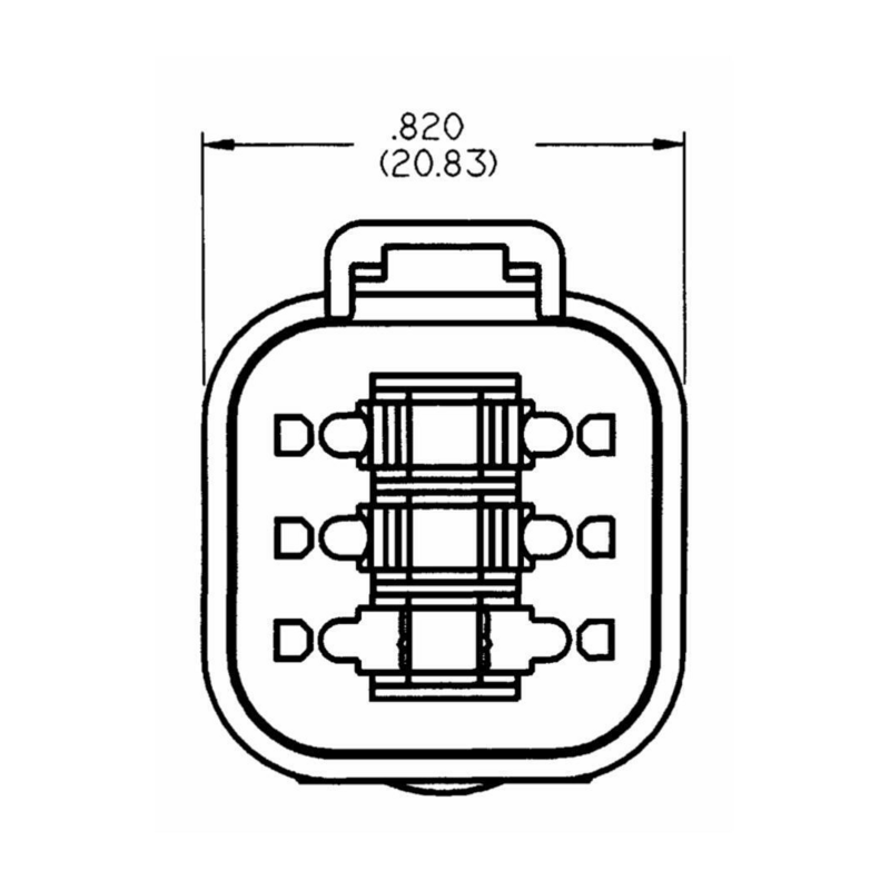 CONNETTORE E PIASTRINA PRESA 6 POLI CONNEX