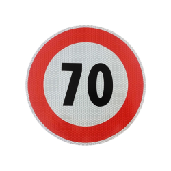 Limite di velocità adesivo 70 km/h