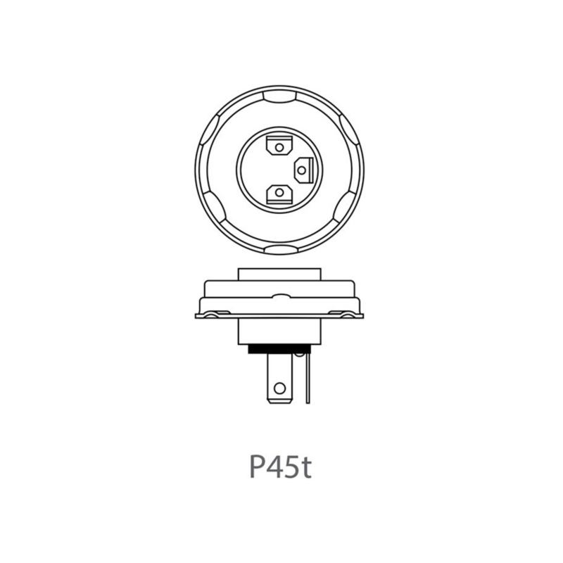 Lampadina alogena H4 12V 60/55W P45t