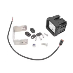 Faro lavoro LED quadrato 10-30V, 50W, 4200LM, 5 LED, raggio ampio/largo