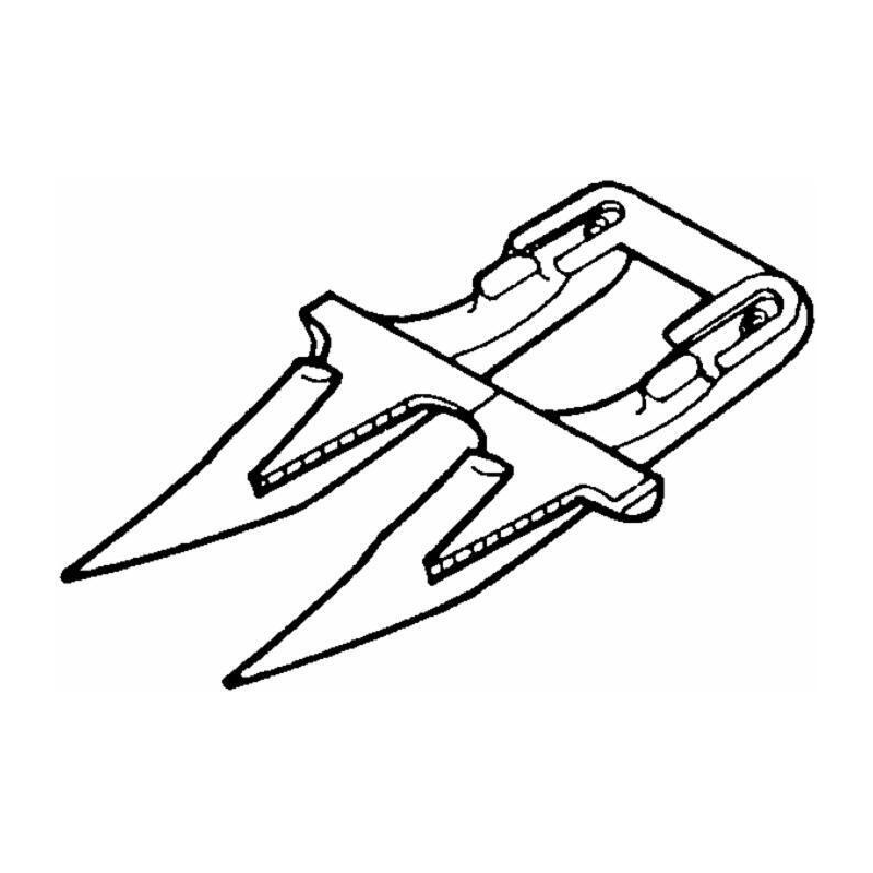 DENTE DOPPIO SEMIFITTO ADATTABILE A BCS 590.27624