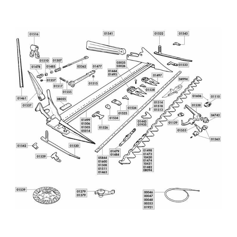 LAMA 15 SEZIONI RIGATE ADATTABILE BCS