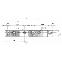 SUPPORTO ATTACCO LAMA 3"