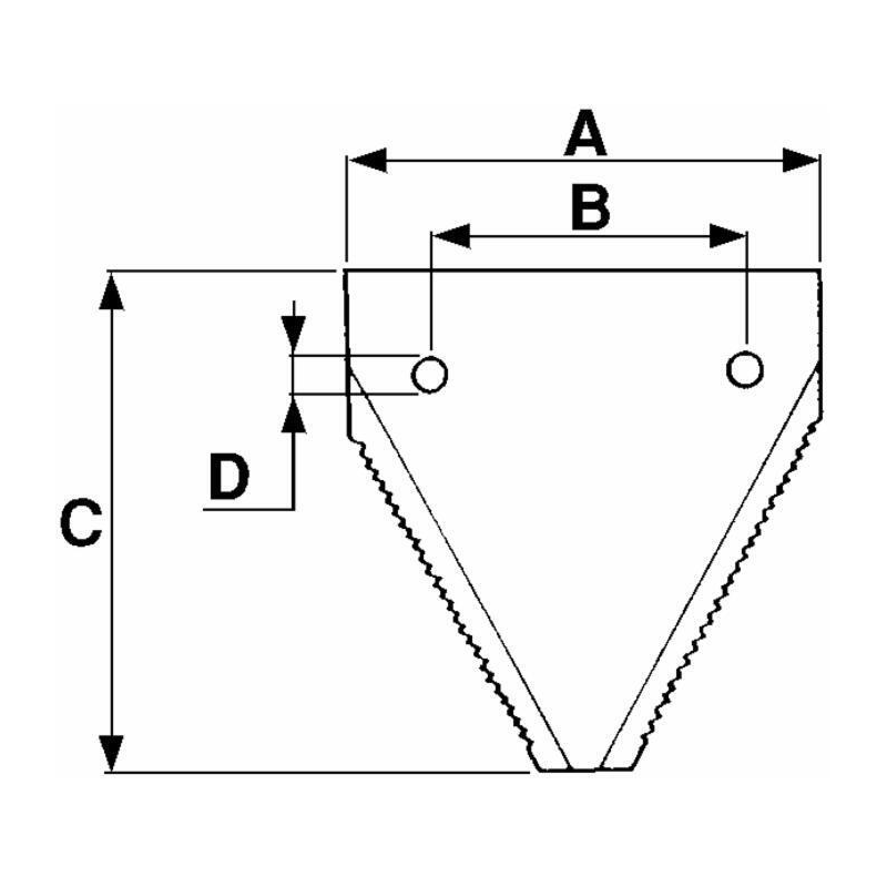 SEZIONE LAMA RIGATA 76X80X2 MM