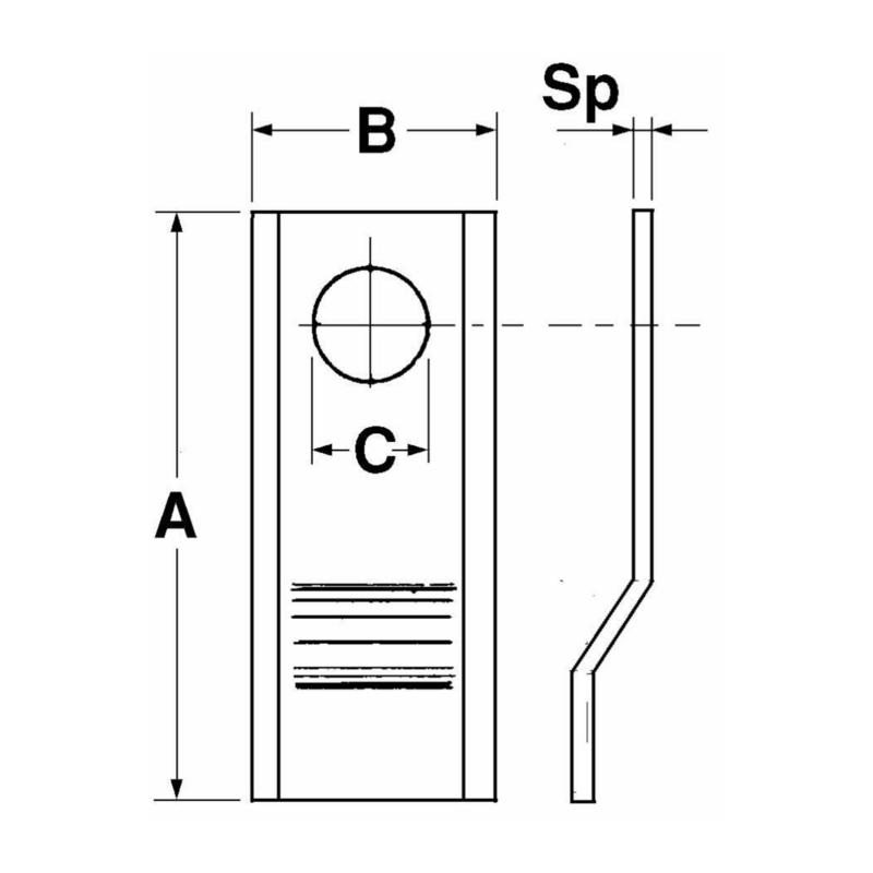 COLTELLO PIEGATO 98X40X3