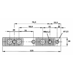 SUPPORTO ATTACCO LAMA 2"