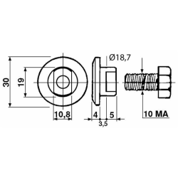 PIATTELLO PORTALAMA CON BULLONE 2°TIPO