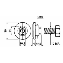 PIATTELLO PORTALAMA CON BULLONE