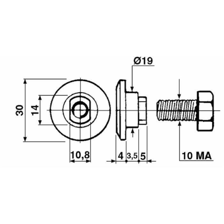PIATTELLO PORTALAMA CON BULLONE