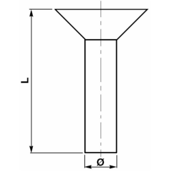 RIBATTINO 6 X 13 TESTA PIANA