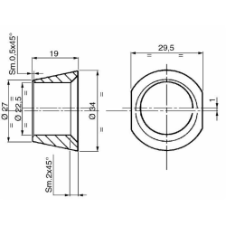 BUSSOLA PER CENTRAGGIO PUNTE TIPO CORTO