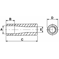 BUSSOLA SUPPORTO PER PUNTE Ø 42MM