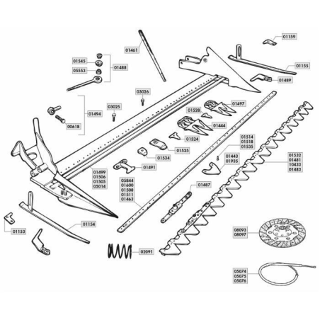 FILO FRENO SINISTRO COMPLETO DI GUAINA