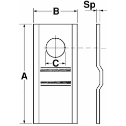 COLTELLO 108X47X3 PIEGATO