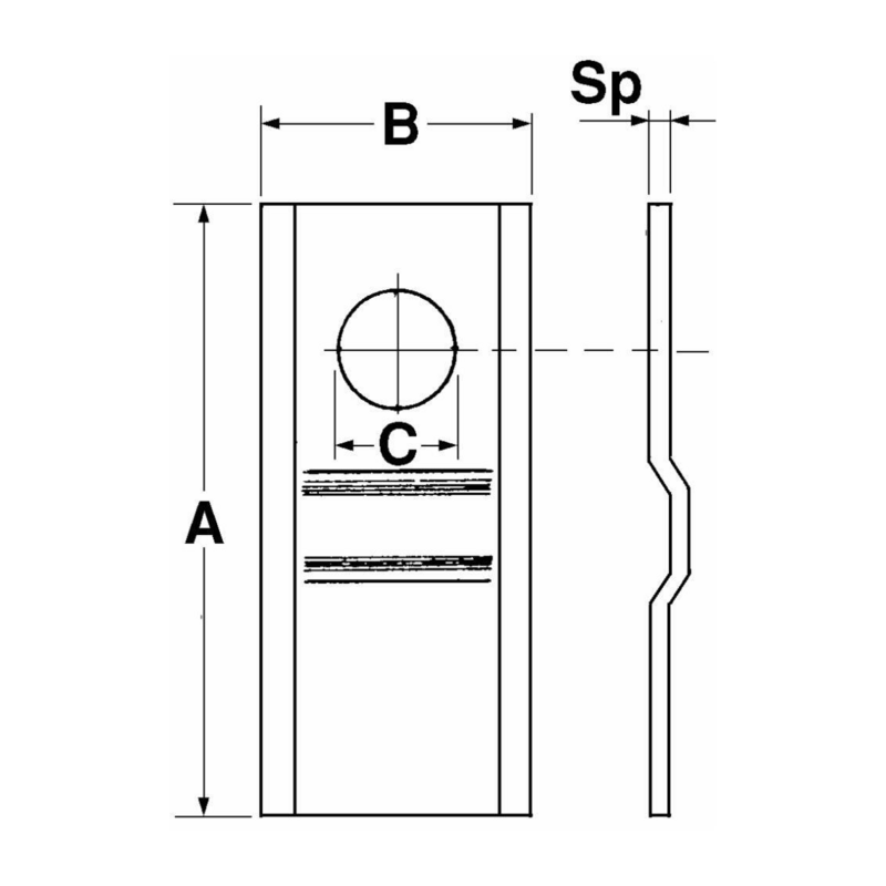 COLTELLO 108X47X3 PIEGATO