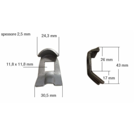 ATTACCO FERMADENTE PER VOLTAFIENO