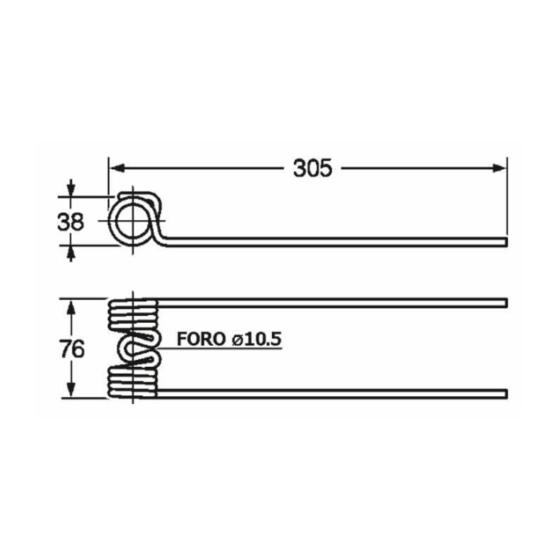 MOLLA RANGHINATORE ADATTABILE FONTANESI LUNGA
