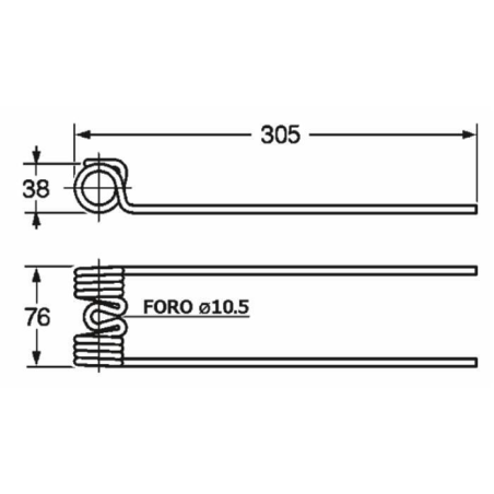 MOLLA RANGHINATORE ADATTABILE FONTANESI LUNGA