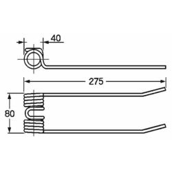 MOLLA RANGHINATORE ADATTABILE REPOSSI PUNTE PIEGATE
